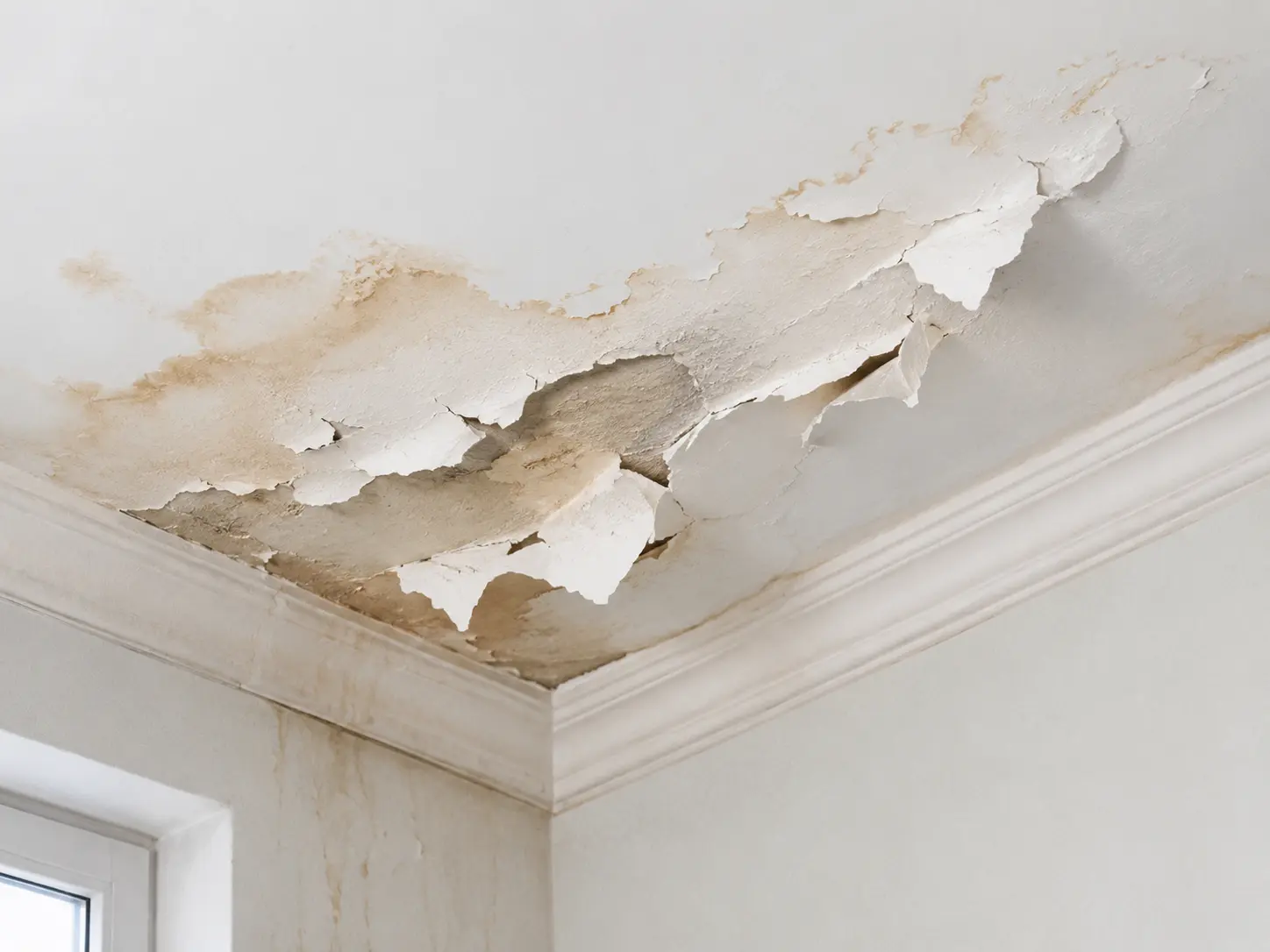 peeling paint off ceiling